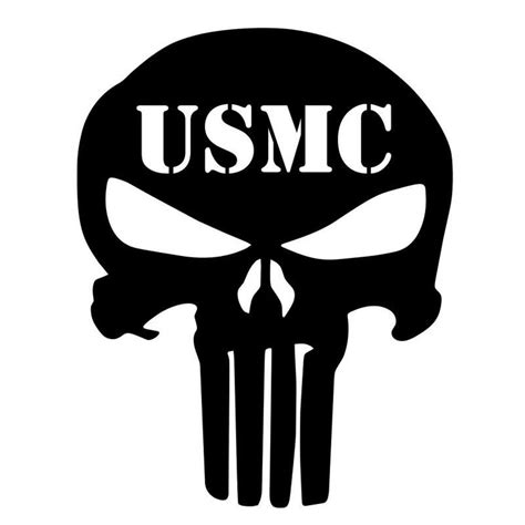 1495cm Usmc Punisher Skull Skeleton Car Sticker Decal Motorcycle