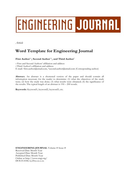 Journal Template Engineering Journal