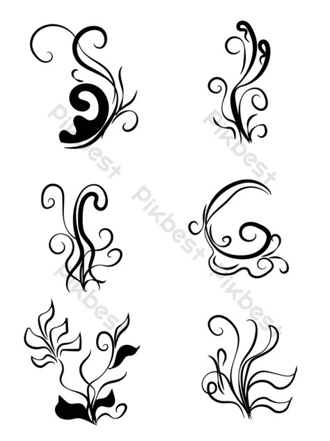 Flower Vine Vector Png Images Ai Free Download Pikbest