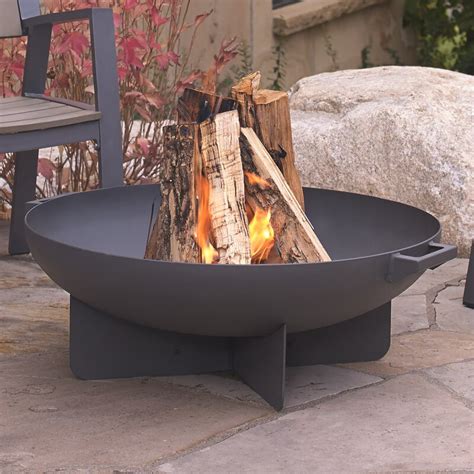 Real Flame Anson Steel Wood Burning Fire Pit And Reviews Wayfair