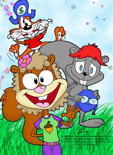 Check out our sandy cheeks selection for the very best in unique or custom, handmade pieces from our digital shops. Sandy and Rocky...with hair by spongefox on DeviantArt