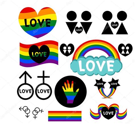 lgbt icons set stock vector image by ©littlepaw 13542600
