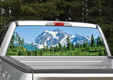 Mountain Scenery Winter Rear Window Graphic Miller Graphics