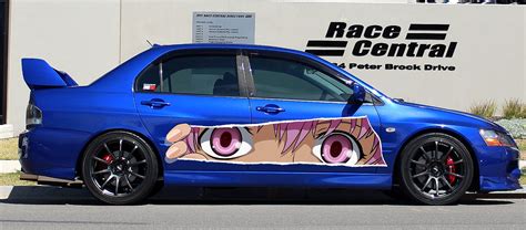 Anime Eyes Full Color Car Vinyl Design Sexy Anime Car Wrap
