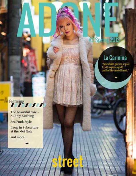 Cover Of Adone Magazine Japanese Street Style Issue