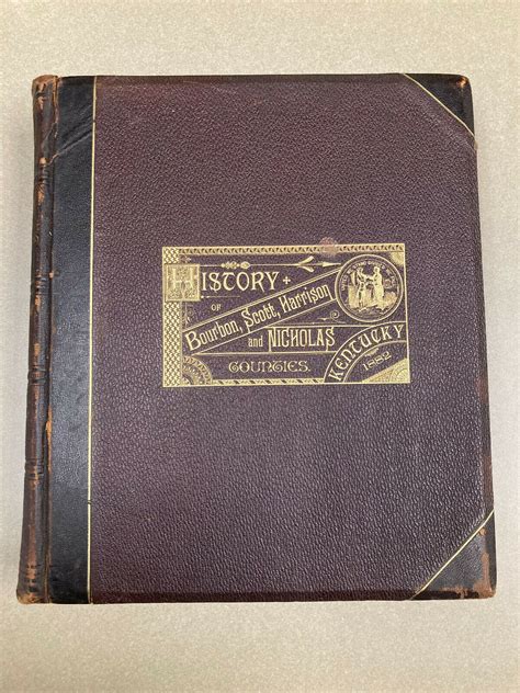 History Of Bourbon Scott Harrison And Nicholas Counties Robert Peter
