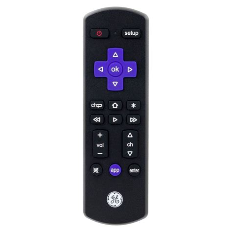 GE Roku TV Replacement Remote, Black