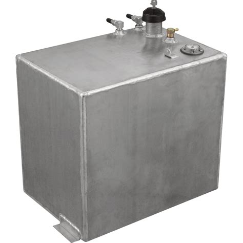 Rds Aluminum Auxiliary Fuel Tank — 20 Gallon Rectangular Smooth