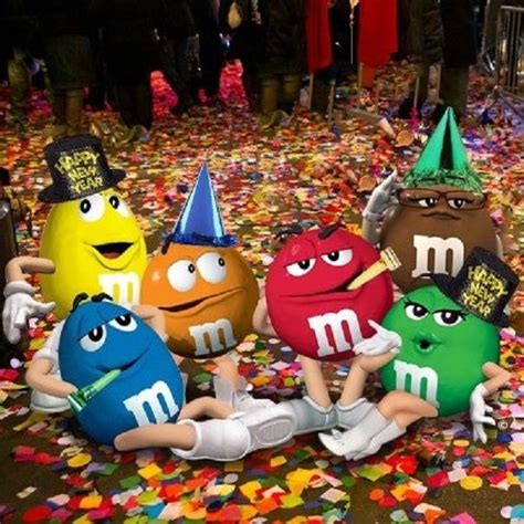 Happy New Year M And Ms Mandm Characters Birthday Wishes Happy New Year