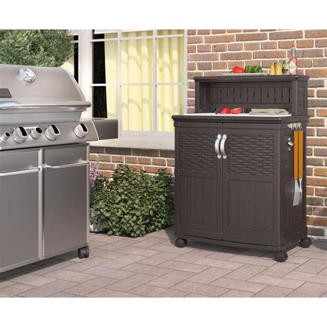 Suncast Gal Patio Storage And Prep Station Bmps The Home