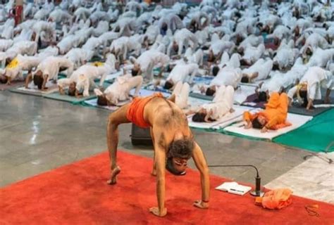 Baba Ramdevs Yoga Practice On International Yoga Day International