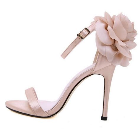 Pink Satin Giant Rose Party High Stiletto Heels Sandals Shoes