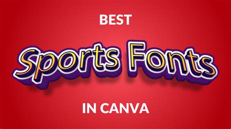 Best Sports Fonts In Canva Canva Templates