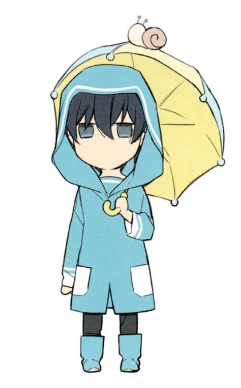 An Anime Character Is Holding An Umbrella