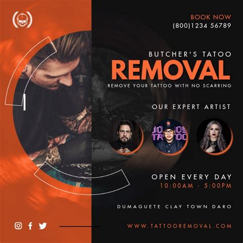 America's largest tattoo removal specialist. Tattoo Removal Service Advert Template | PosterMyWall
