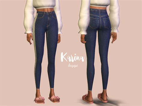 Karina Jeans By Laupipi Sims 4 Female Clothes