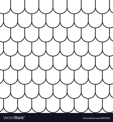 Roof Tile Geometric Seamless Pattern Royalty Free Vector