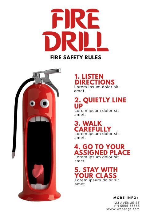 Emergency Drill Poster Lakaran