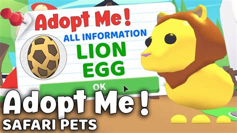 🦁 Lion Pet All Information How To Get Lion Pet In Adopt Me Roblox
