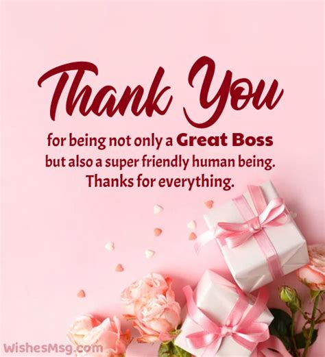 Thank You Messages For Boss Appreciation Quotes