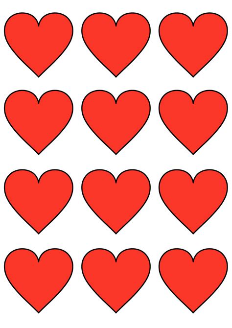 12 Free Printable Heart Templates Cut Outs Printable Heart Template