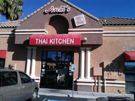 Egg roll, steamed or fried rice, salad, egg flower soup & choice of two entrees. ARCHI'S THAI KITCHEN, Las Vegas - Menu, Prices ...