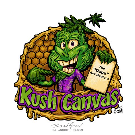 Kush Canvas Mascot Flyland Designs Freelance Illustration And