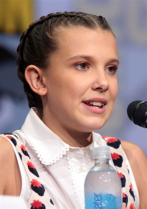 While millie bobby brown's eleven gets a makeover courtesy of max in season 3, mike and will battle over whether they're too old to play boardgames millie bobby brown was born on february 19, 2004, making her 15 years old when stranger things 3 aired. Millie Bobby Brown - Wikipedia