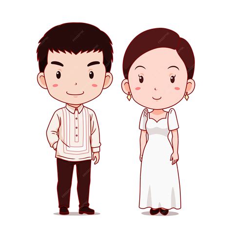 Premium Vector Cute Couple Of Cartoon Characters In Philippines