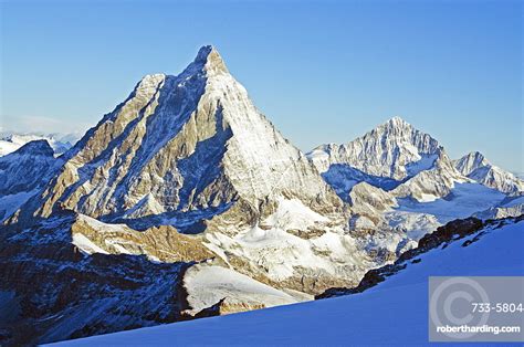 View Of The Matterhorn 4478m Stock Photo