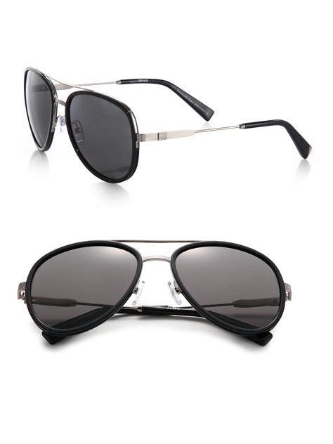 Lyst Ermenegildo Zegna 59mm Aviator Sunglasses In Black For Men
