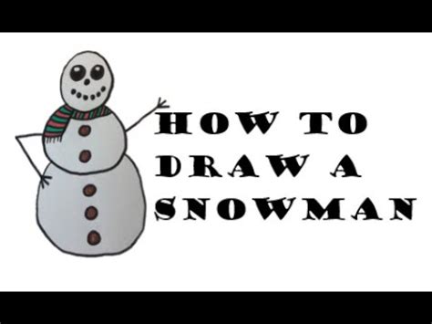 This project is short and fun, especially for younger artists. How to draw a snowman - YouTube