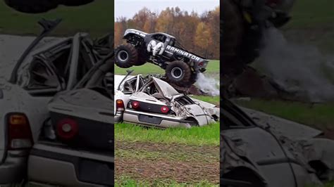 Monster Truck Crushing Cars Youtube