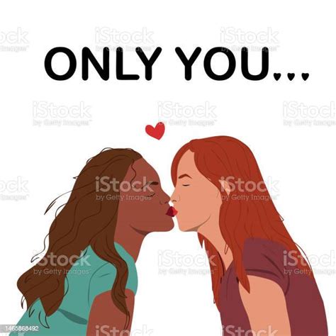 Lesbian Women Kissing Stock Illustration Download Image Now Adult Adults Only Affectionate