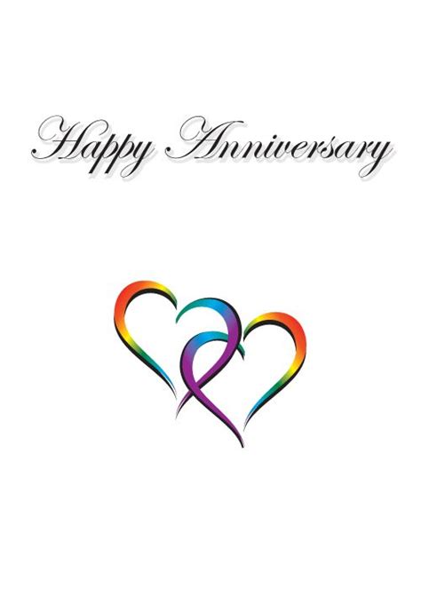 Happy Anniversary Two Hearts Entwined Visit