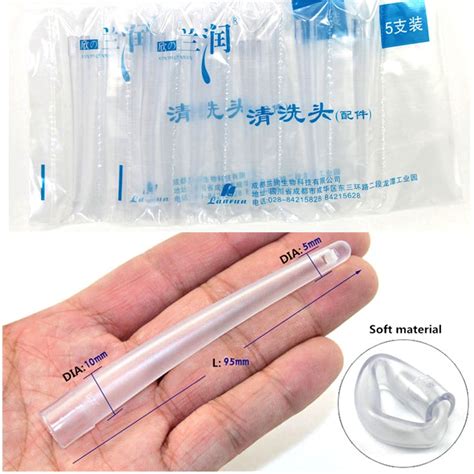 10pcslot Silicone Anal Plugs Vaginal Cleaner Heads For Anal Enema