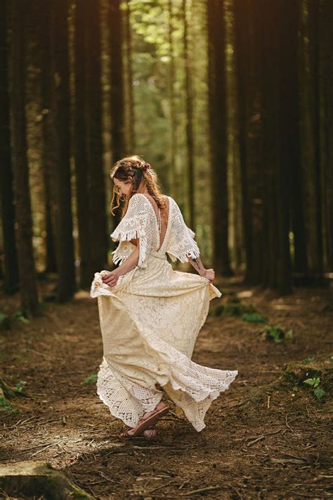 Shop david's bridal bohemian bridal gowns available in short & long lengths today! This boho forest wedding in Northern Ireland is the stuff ...