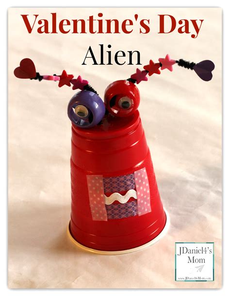 Solo Cup Craft Valentines Day Alien