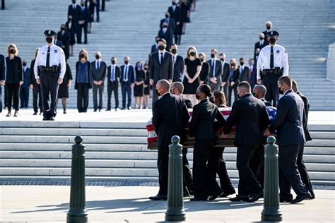 Photos Mourners Honor Ruth Bader Ginsburg At Supreme Court