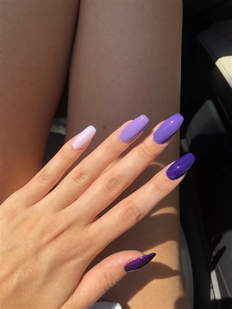 new trend?!😍 | Cute acrylic nails, Purple nails 240 pieces extra long press on nails ballerina coffin false nails solid color full cover fake nails artificial acrylic nails for diy nail art salon women girls (fresh pattern) 4.4 out of 5 stars 166 $13.99