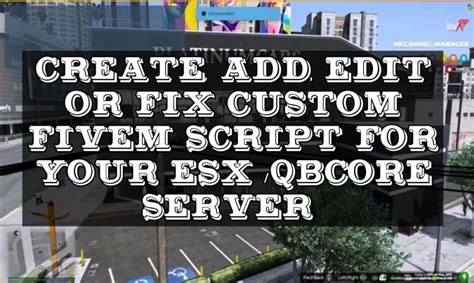 Create Fix And Add Premium Custom Fivem Script For Your Esx Or Qbcore