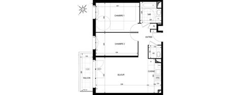 Plan Appartement T3 De 6062 M² Neuf Résidence Lurbain à Argenteuil