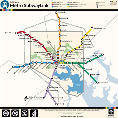 Baltimore Metro Map Toursmaps Com
