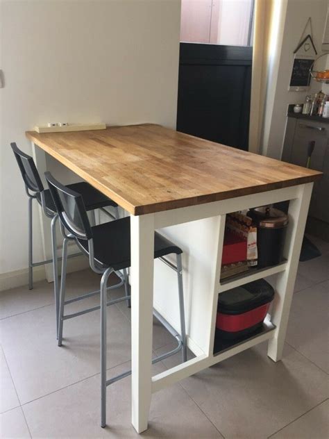 Bar tables are a modern and practical way to upgrade your dining area or create a breakfast nook. IKEA Kitchen Island/Table with 2 High Chairs | in London ...