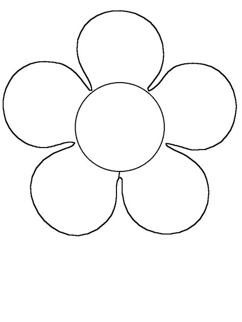 Coloring pages for kids simple shapes coloring pages. Flower Simple-shapes Coloring Pages & Coloring Book