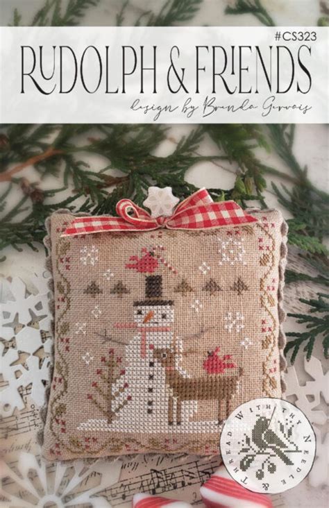 with thy needle and thread ~ brenda gervais ~ rudolph and friends cross stitch pattern anabella s