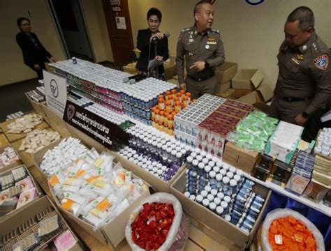 bangkok post police seize fake health products in isan bust