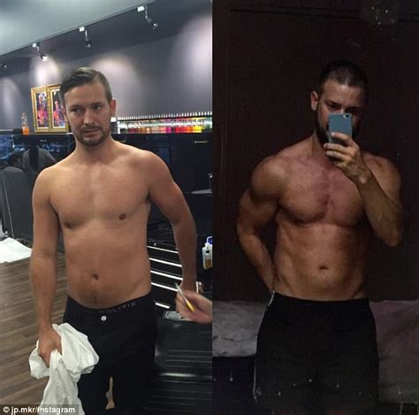 Jp Huillet Debuts Incredible Body Transformation Daily Mail Online