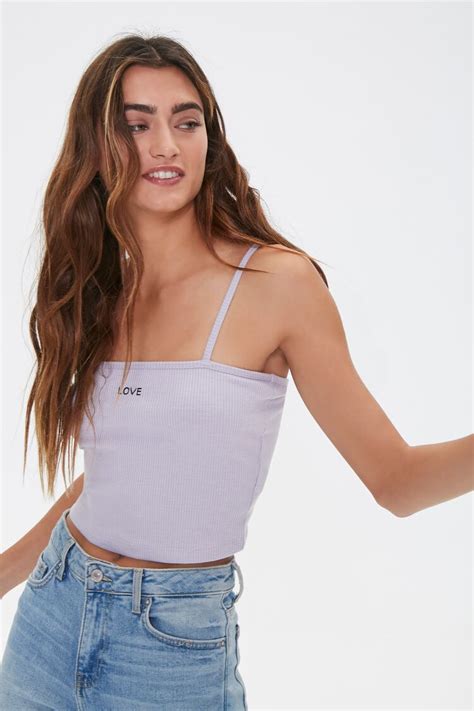 Ribbed Love Cropped Cami