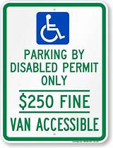 Pictures of Parking Disabled Permit